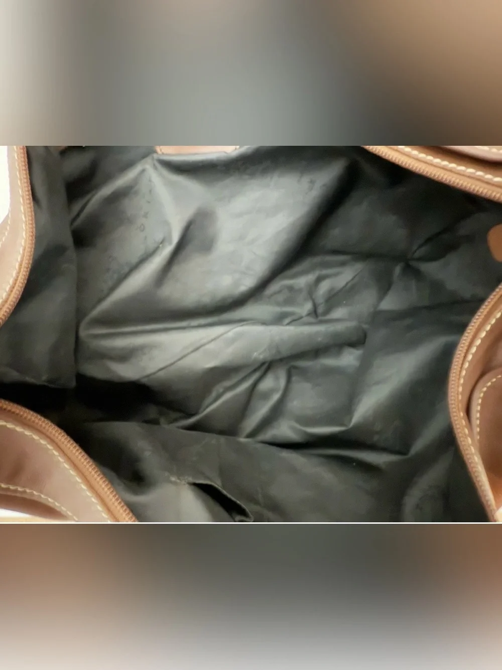 Oki-Doki Brown Faux Leather Hobo Shoulder Bag Made in Italy
